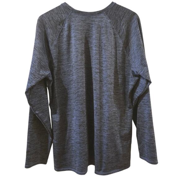 CuddlDuds ClimateRight Soft Knit Thumbholes Long Sleeve Crew Blue Black XXL - Picture 4 of 7